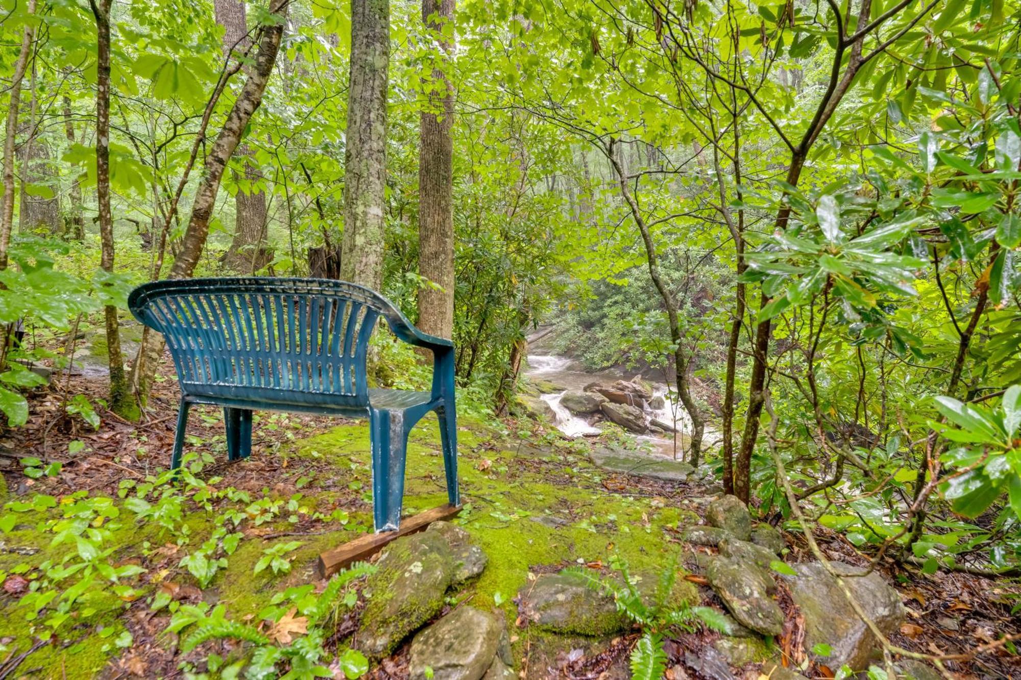 Lotsa Moose Lodge Pisgah Forest Waterfall Cabin! Burnsville Exterior foto